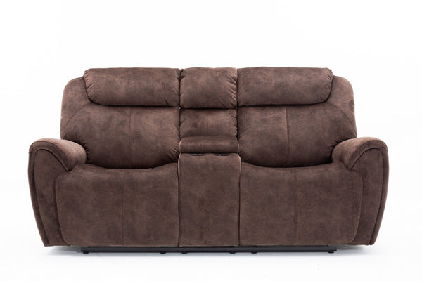 66" X 40" X 40" Brown  Console Loveseat