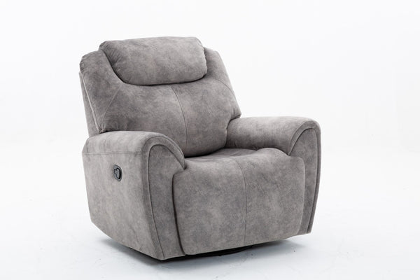 41" Gray Reclining Chair