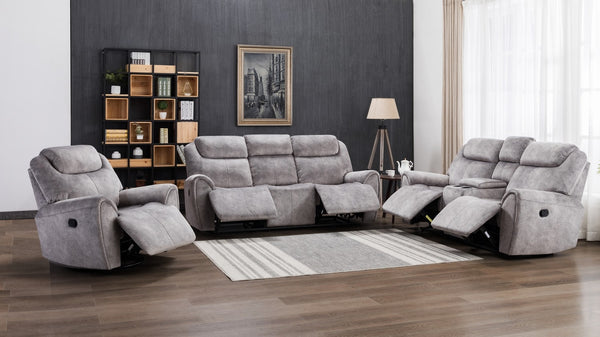 195" X 120" X 120" Gray  Sofa Set