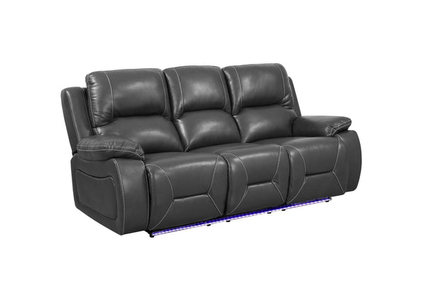 89" X 40" X 40" Gray  Power Reclining Sofa