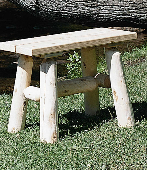 23' X 11' X 18'  Natural Wood End Bench Pair