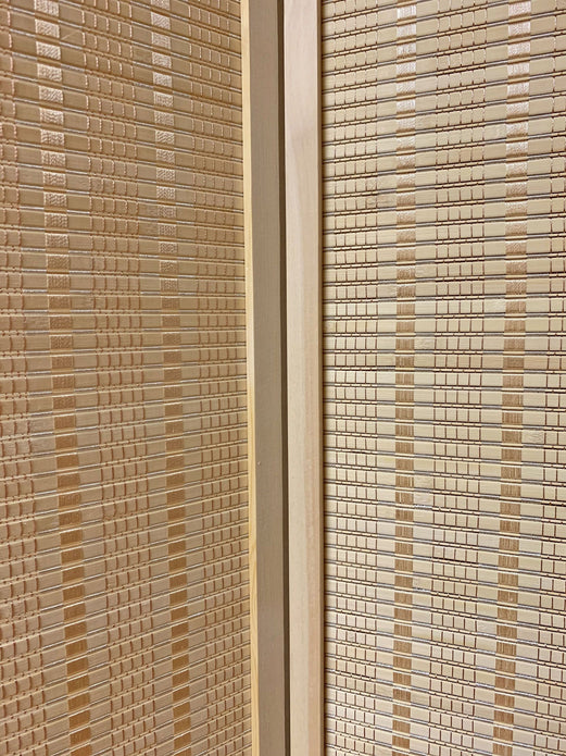 Natural Woven Bamboo 4 Panel Room Divider Screen