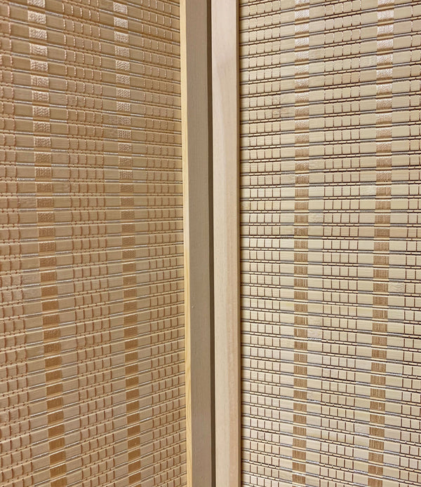 Natural Woven Bamboo 4 Panel Room Divider Screen