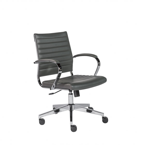 22.76" X 26.26" X 38" Low Back Office Chair in Gray