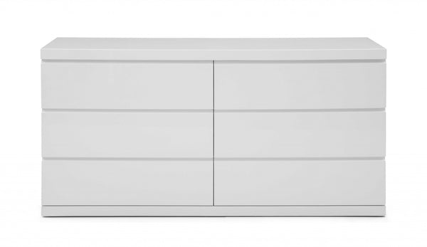 63 X 20 X 30 White Double Dresser