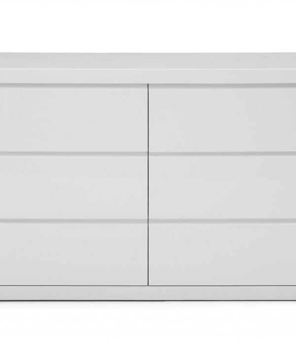 63 X 20 X 30 White Double Dresser