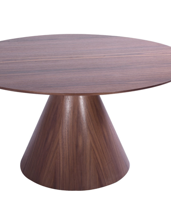 59 X 59 X 30 Walnut Veneer Dining Table