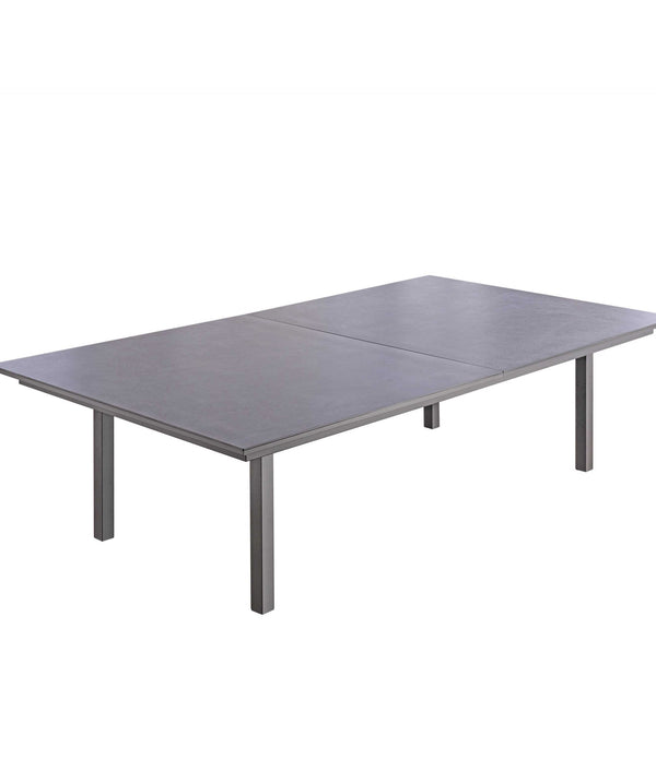 108 X 60 X 30 Dark Gray Ceramic Glass Game Table