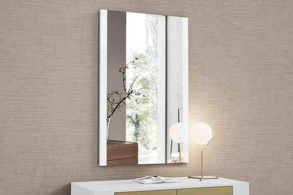 30 X 1 X 48 White Glass Mirror