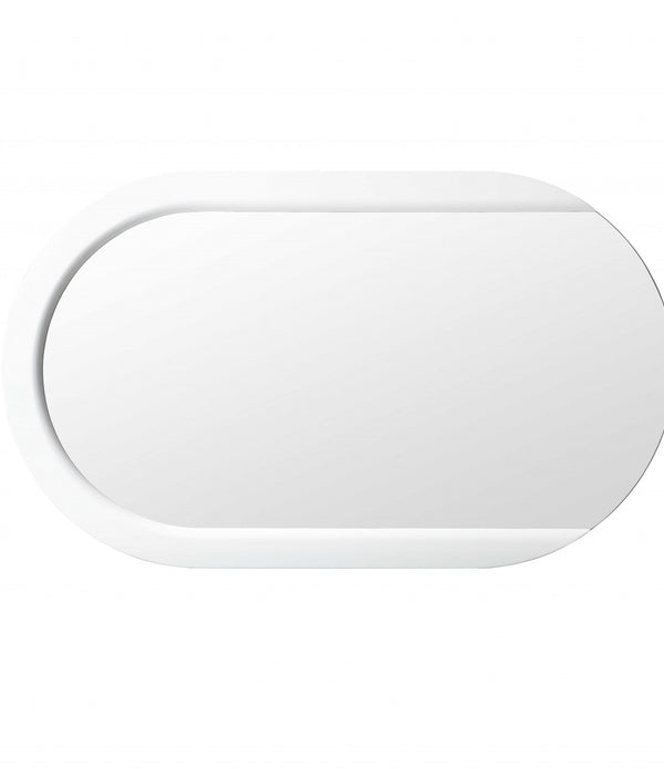 53 X 31 X 2 White Stainless Steel Mirror