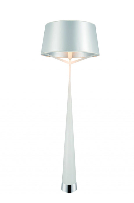 24 X 24 X 67 White Carbon Floor Lamp