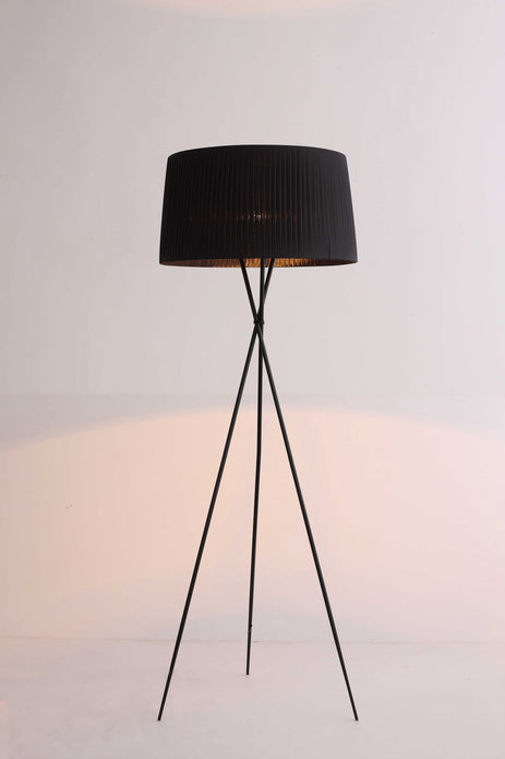 20 X 20 X 69 Black Carbon Floor Lamp