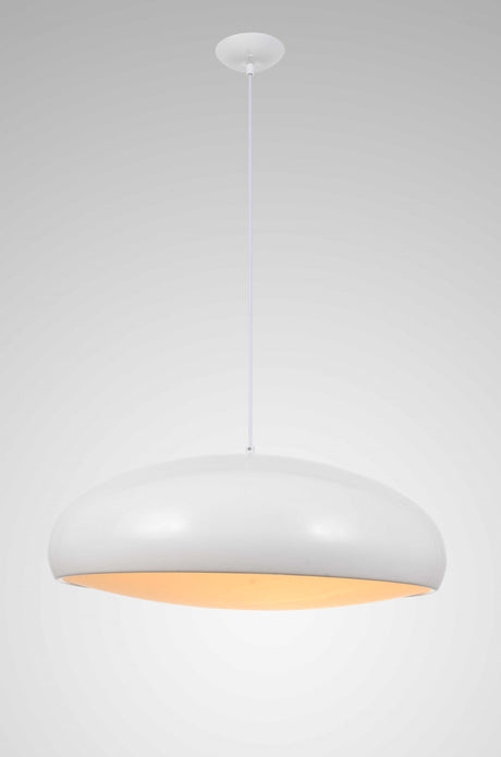 23.5 X 23.5 X White Aluminum Pendant Lamp