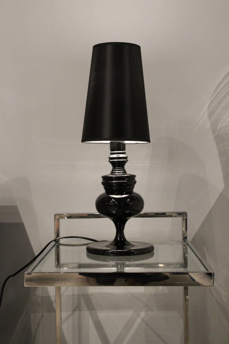 7 X 7 X 22 Black Carbon Steel Table Lamp