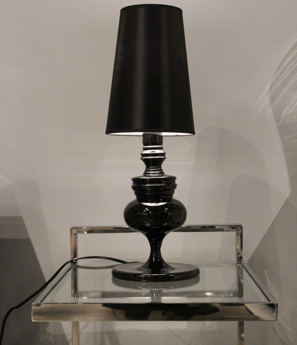 7 X 7 X 22 Black Carbon Steel Table Lamp