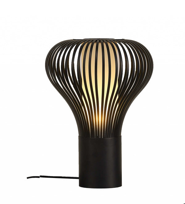 18.5 X 18.5 X 25 Black Carbon Steel Table Lamp