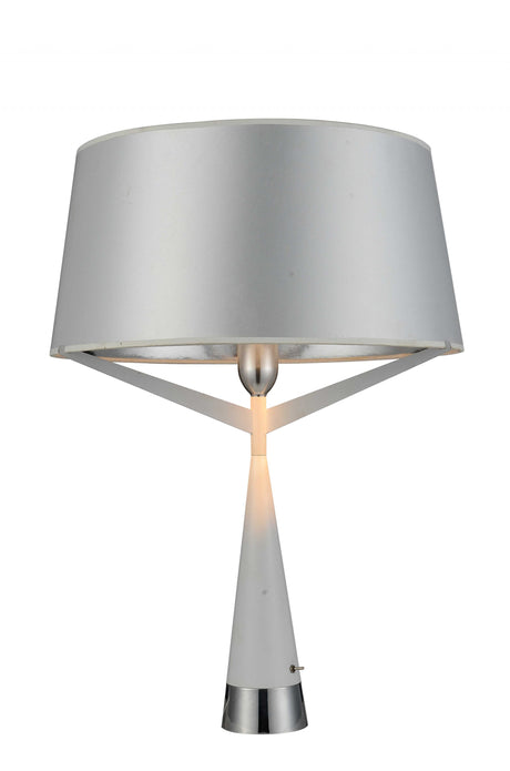 16 X 16 X 24 White Carbon Steel Table Lamp