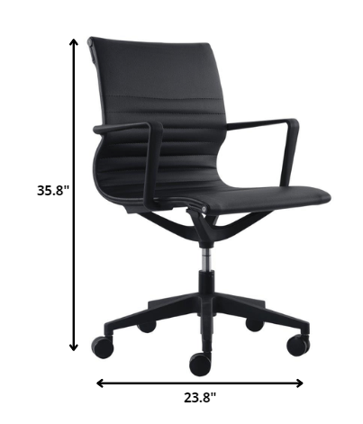 23.8" x 20.8" x 35.8" Black Mesh Flex Tilt Chair