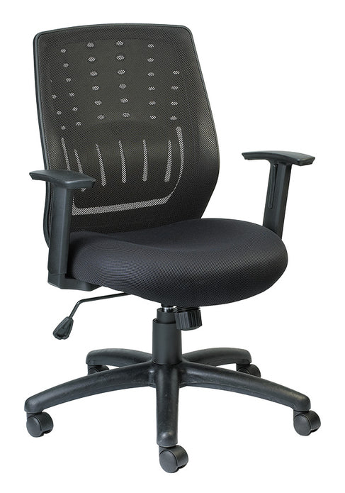 Black Mesh  Fabric Office Rolling Desk Chair