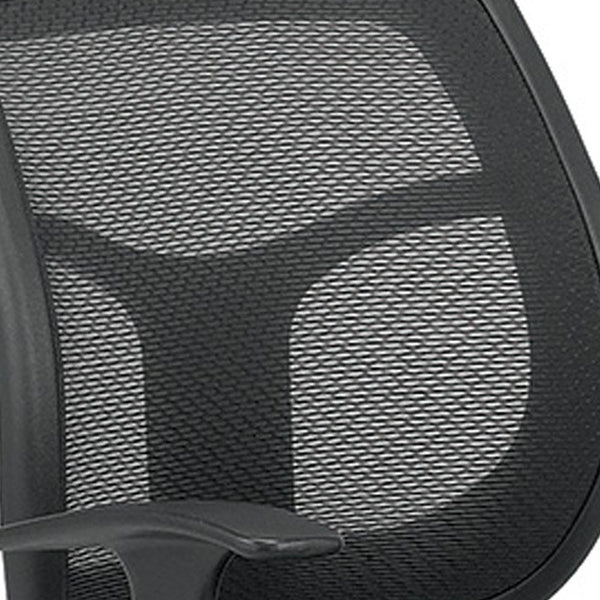 24" x 20" x 36"  Black Mesh / Fabric Guest Chair