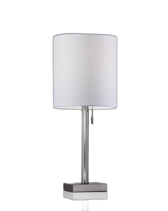 Brushed Steel Metal Table Lamp