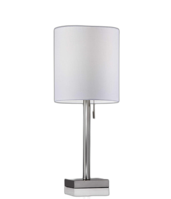 Brushed Steel Metal Table Lamp