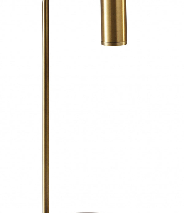 Ultra Sleek Brass Metal LED Desk Lamp