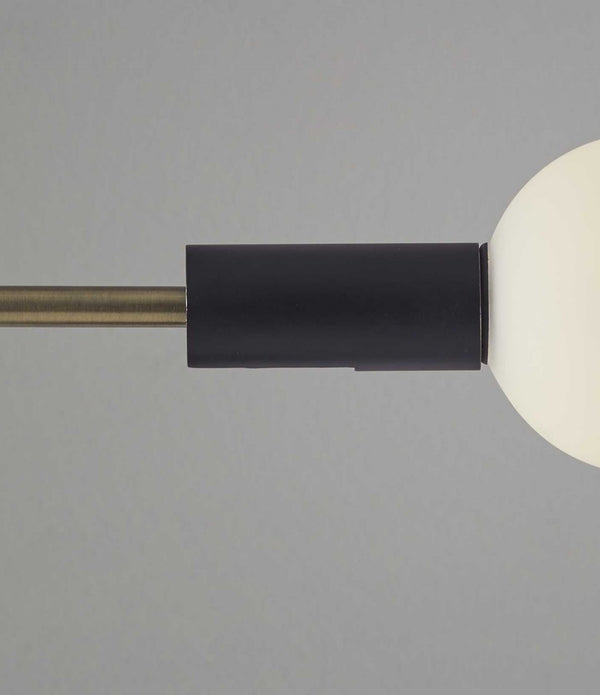 Retro White Globe LED Desk Lamp