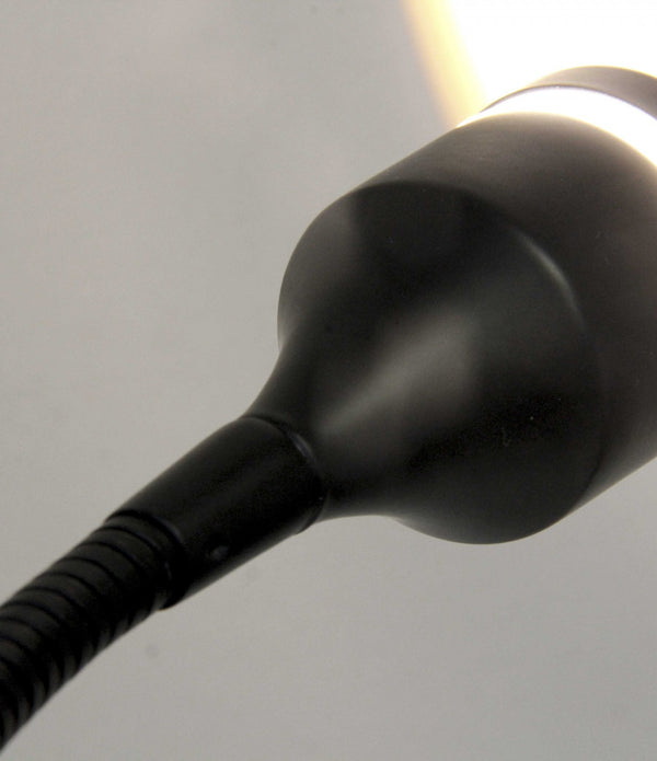 Matte Black Metal LED Adjustable Desk Lamp