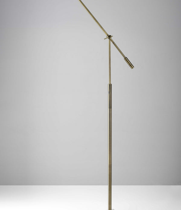 Brass Metal Floor Lamp Adjustable and Dimmable LED