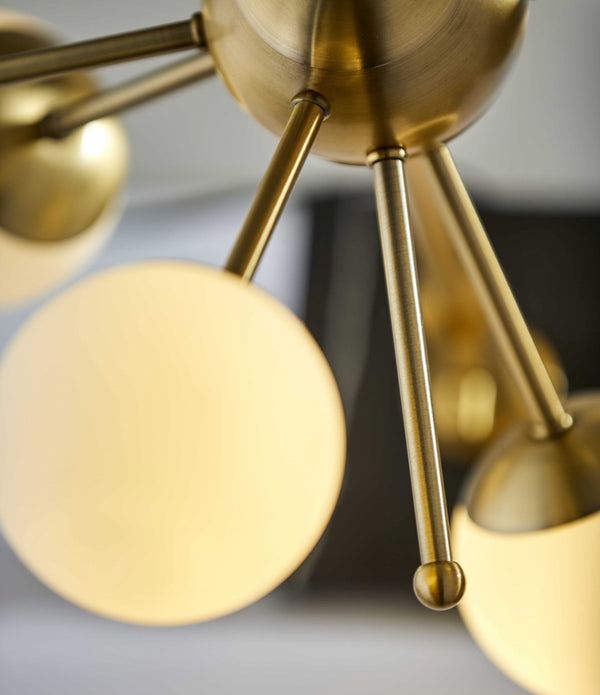 Orbital Sphere Brass LED Table Lamp