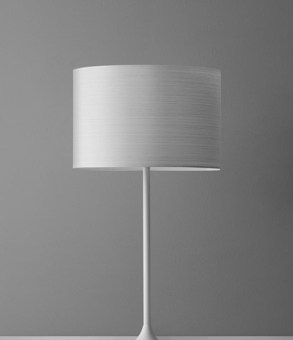 White on White Metal Table Lamp