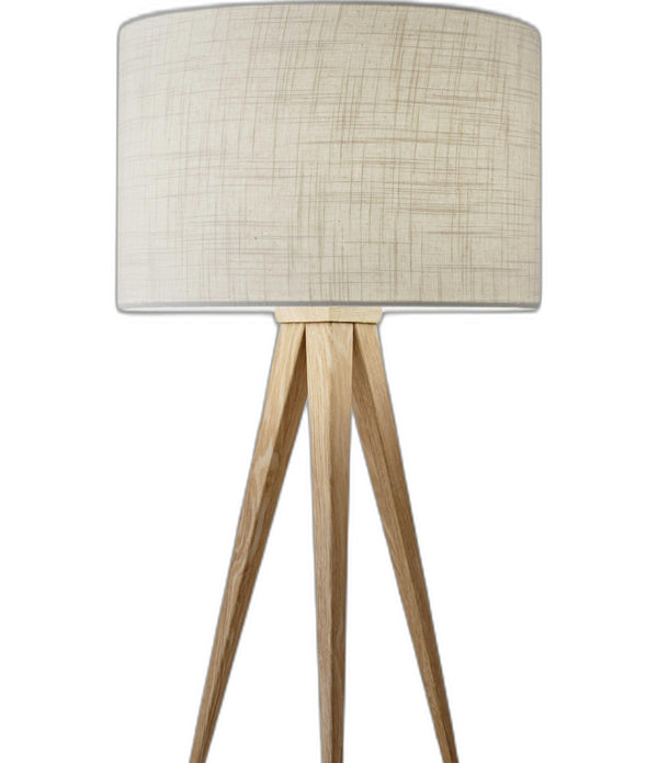 Treble Natural Wood Table Lamp