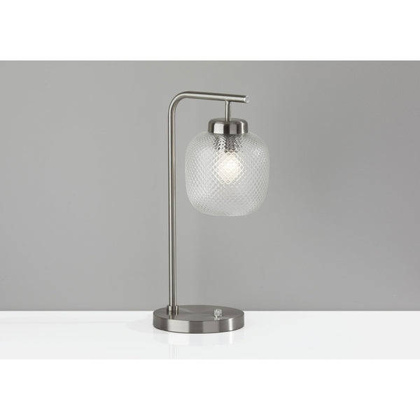 Brushed Steel Metal Dotty Desk Lamp