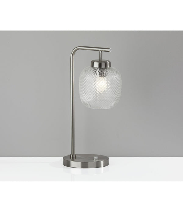 Brushed Steel Metal Dotty Desk Lamp