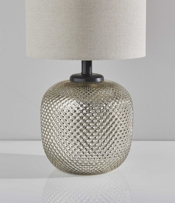 Bronze Metal Dotty Table Lamp with Night Light