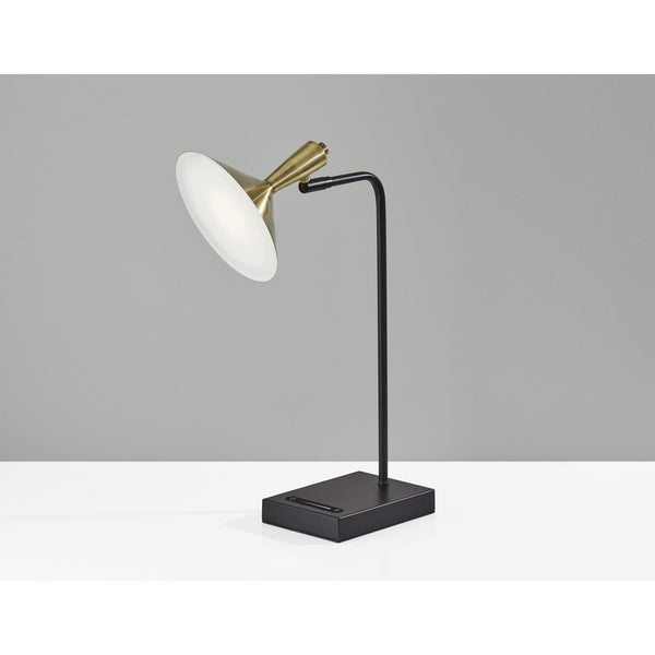 Brass Spotlight Black Metal LED Desk Lamp