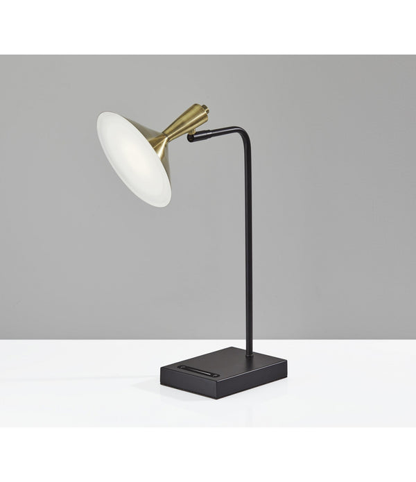 Brass Spotlight Black Metal LED Desk Lamp