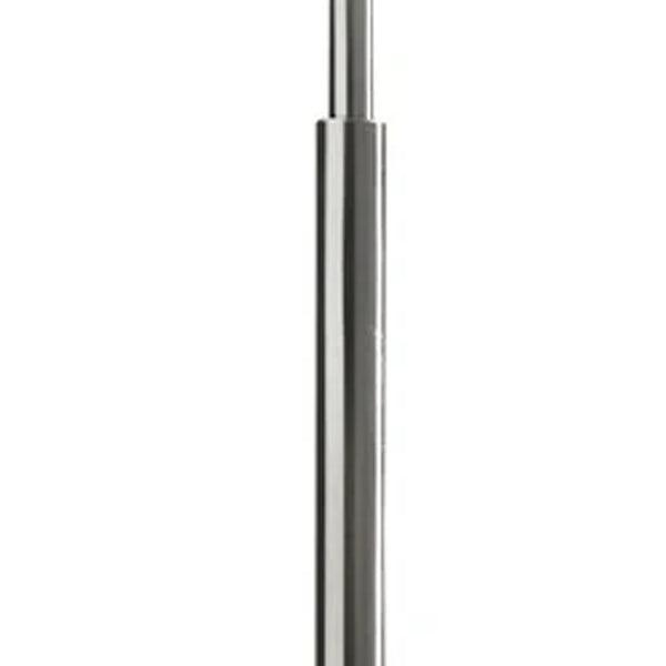 Futuristic Brushed Steel Metal LED Torchiere