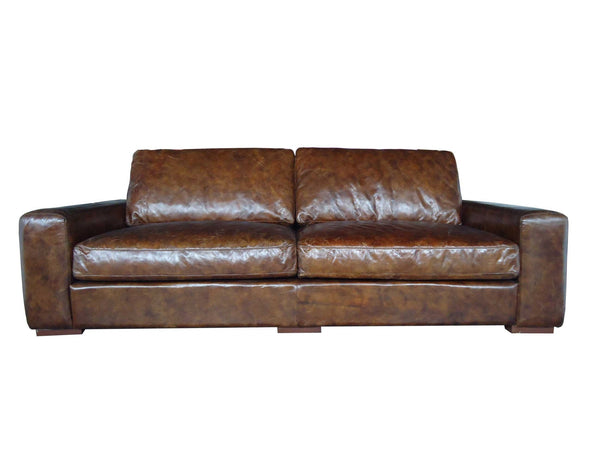 Brown Full Classic Sofa 3 Seater