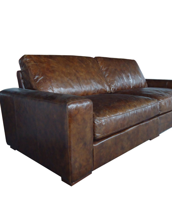 Brown Full Classic Sofa 3 Seater