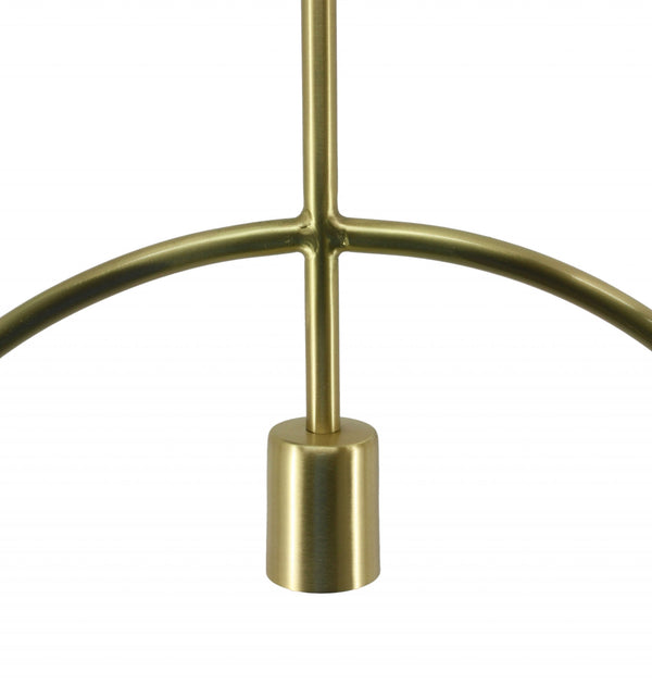 Matte Brass Circular Pendant Lamp