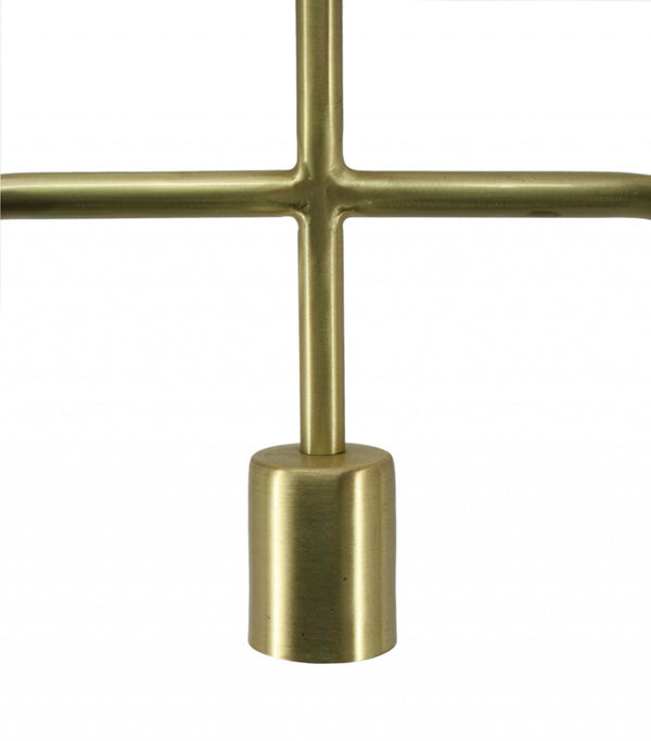 Matte Brass Rounded Edge Rectangle Pendant Lamp