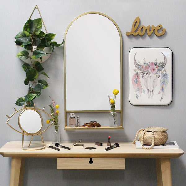 Bohemian Golden Eye Tabletop Mirror