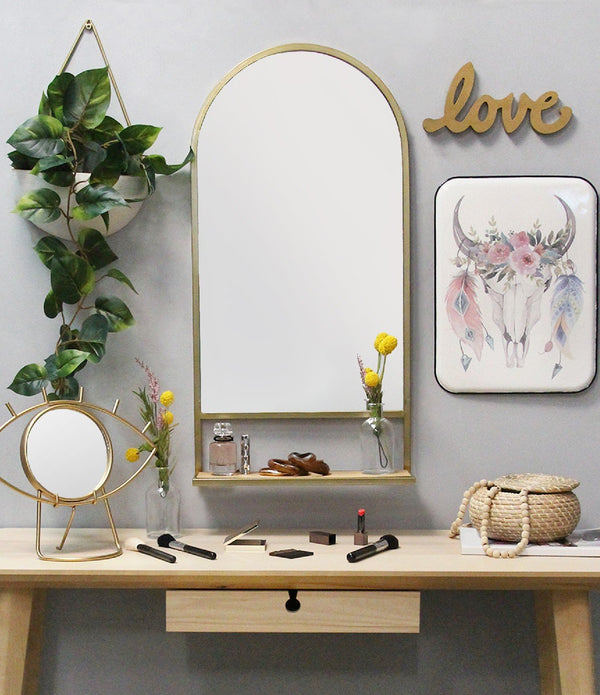 Bohemian Golden Eye Tabletop Mirror