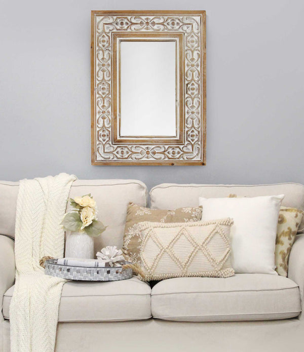 Wood Framed Wall Mirror