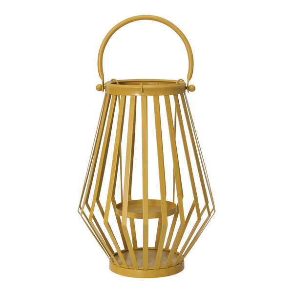 Handcrafted Yellow Metal Lantern