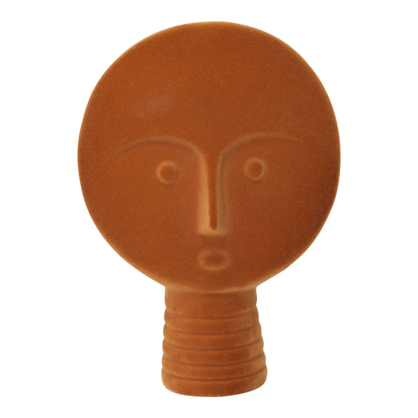 Color Pop Orange Face Statue