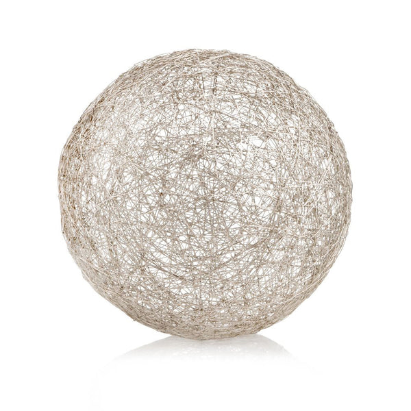 12' X 12' X 12' Silver Iron Extra Large Wire Sphere