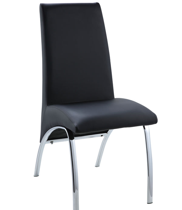 17' X 24' X 38' Black Metal Side Chair (Set-2)